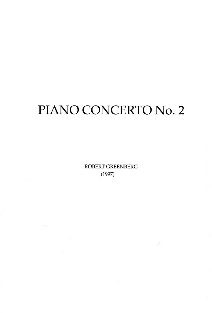 Piano Concerto No. 2 (1997)