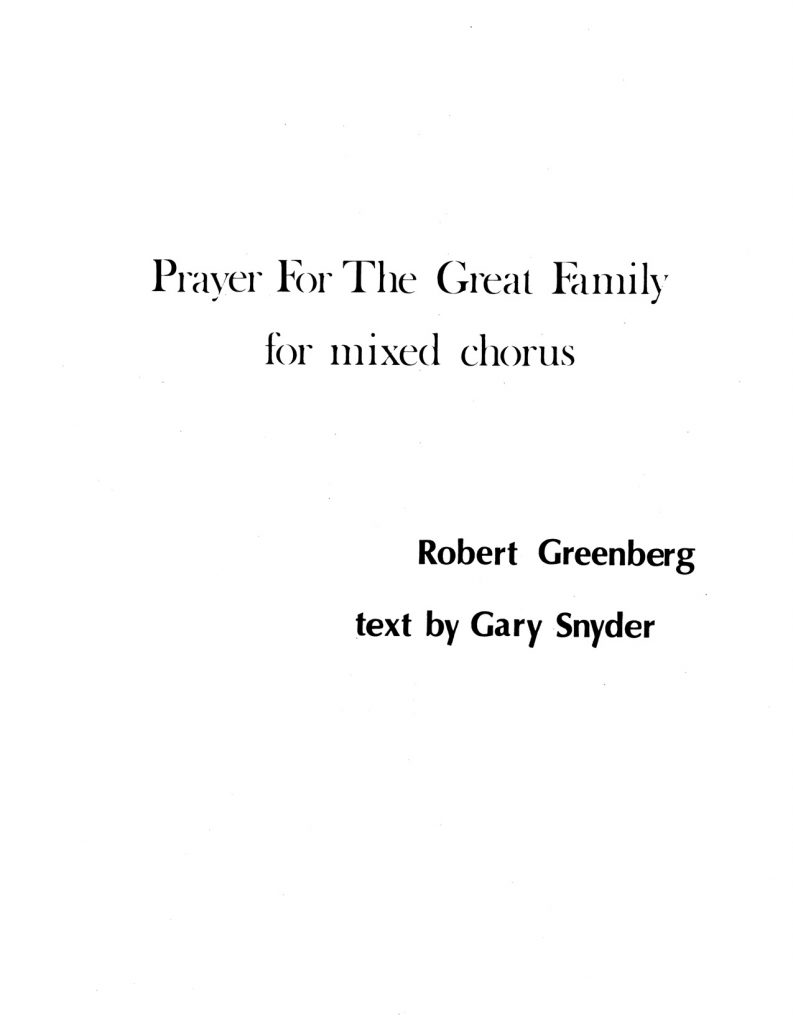 Prayer for the Great Family