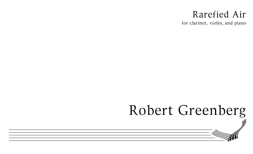 “Rarefied Air” Score Cover