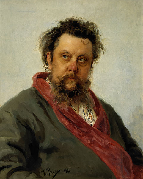 Mussorgsky by Ilya Repin, completed just days before Mussorgsky’s death from alcoholism