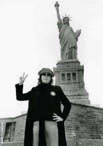 John Lennon celebrates his Green Card