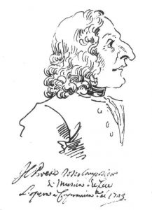 Caricature of Antonio Vivaldi by Pier Leone Ghezzi in 1723