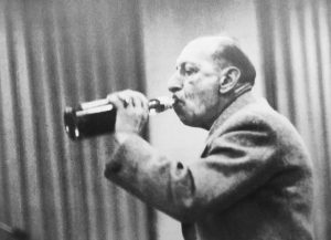 Stravinsky taking a little nip