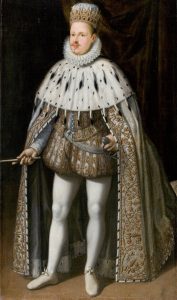 Duke Vincenzo I Gonzaga in his coronation robes in 1587