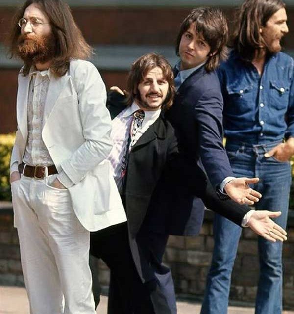 Clowning around before the Abby Road shoot