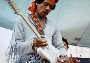 Jimi Hendrix (1942-1970) at Woodstock, August 18, 1969