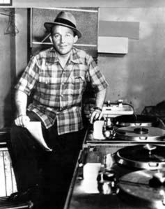 Bing Crosby with his newly delivered Ampex Model 200 tape recorders, 1948