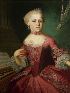 Maria Anna Mozart in 1763