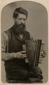 Early accordion, circa 1860