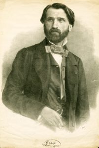 Giuseppe Verdi in 1842, age 29