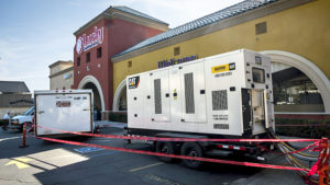 Our local Lucky Market with a power generator out front during the wildfire blackout in the fall of 2019