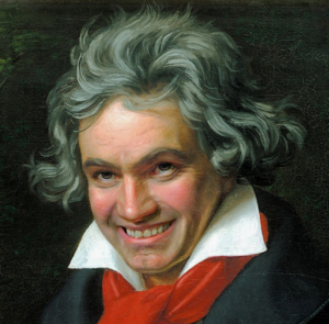 Beethoven smiling