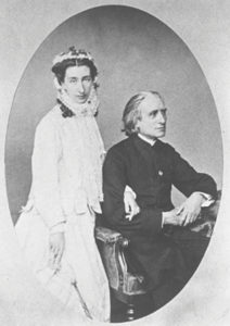 Cosima Liszt von Bülow Wagner and her father Franz Liszt in 1860