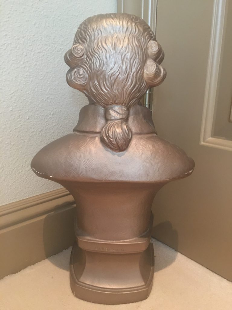 Haydn bust in corner