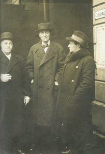 Conductor Erich Kleiber, Alban Berg, and Leo Schützendorf, prior to the world premiere of Berg’s Wozzeck