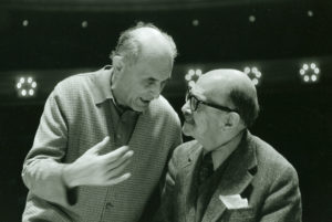 Georg Solti and Roger Sessions in 1976