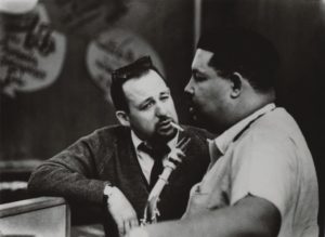 Orrin Keepnews with Julian Edwin "Cannonball" Adderley