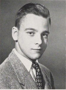 Sondheim’s graduate photo from Williams College, 1950