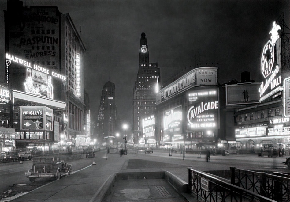 Times Square; Broadway and Seventh Avenue, circa 1930