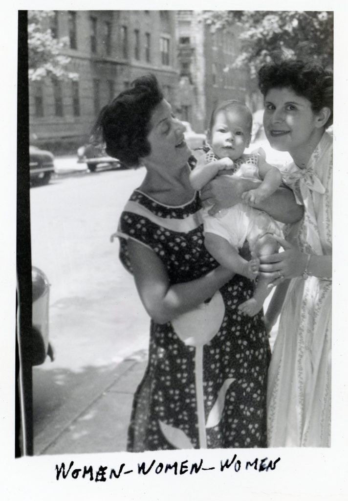 My very self, surrounded by ladies: my mother Doris Faith Pollock Greenberg to the right, and my maternal grandmother Nancy Reiben Pollock to my left, July, 1954, somewhere in Brooklyn, New York