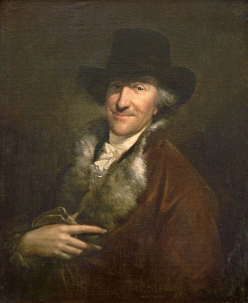 Wilhelm Friedemann Bach (1710-1784) circa 1760, oil on canvas by Wilhelm Weitsch