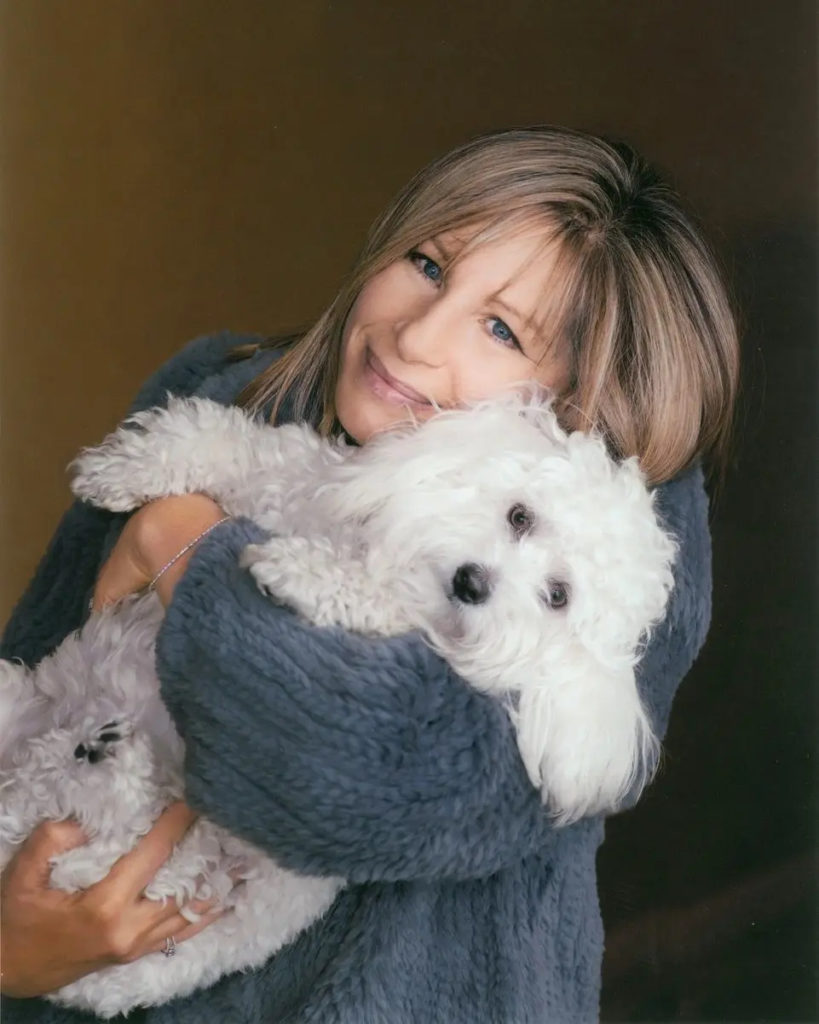 Streisand and Samantha in 2004, during happier times