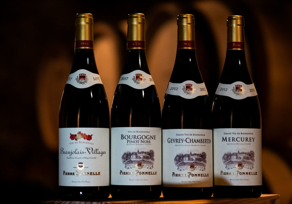 A sampling of Pierre Ponnelle wines