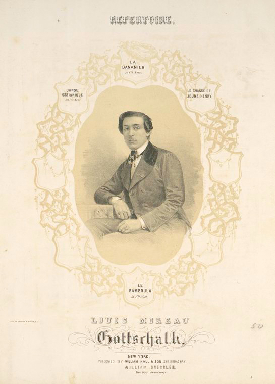 Gottschalk circa 1850, at the time he was being called “Chopin’s Successor”