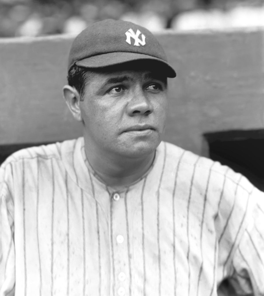 George Herman “Babe” Ruth (1895-1948) in 1922