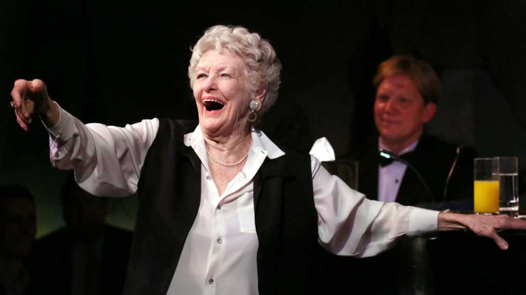 Elaine Stritch “singing” (selling!) a song during her final engagement at the Cafe Carlyle in New York City, 2013