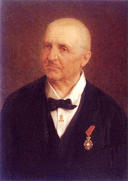 Anton Bruckner (1824-1896) in 1896, wearing the Order of Franz Joseph, in a portrait by Josef Büche