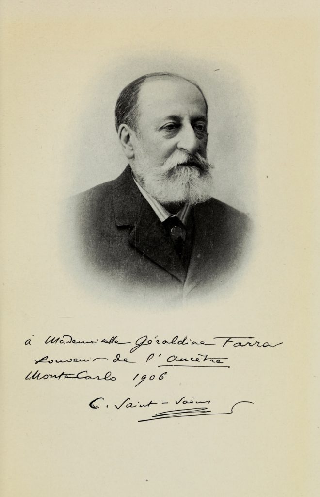 Saint-Saëns in 1906, at the age of 71