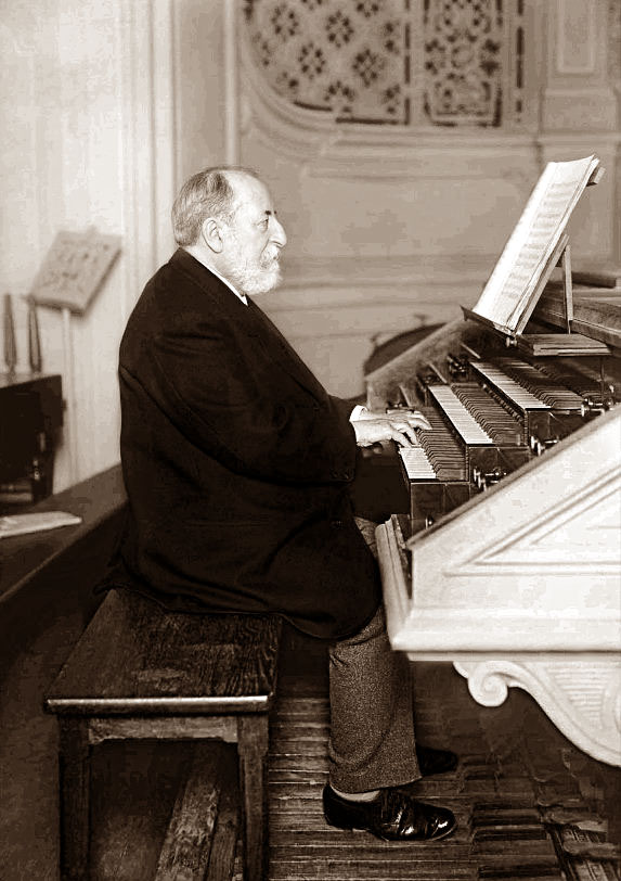 Camille Saint-Saëns (1835-1921) at the organ