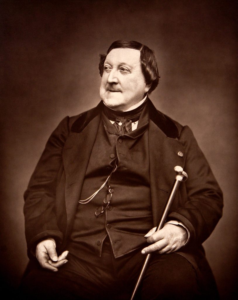 Gioachino Antonio Rossini (1792-1868) in 1865